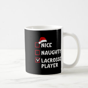 Leuke Naughty Lacrosse Spelerslijst Kerstman Koffiemok