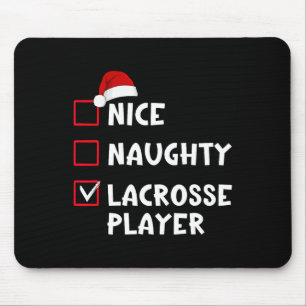 Leuke Naughty Lacrosse Spelerslijst Kerstman Muismat