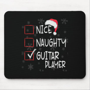Leuke Naughty Lead Gitaar Speler Lijst Kerstmis Sa Muismat