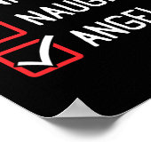 Leuke Naughty List Angel Christmas 1 Poster (Hoek)