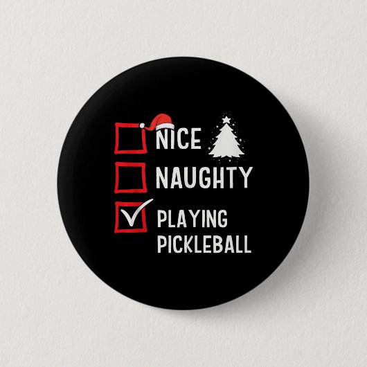Leuke Naughty List Christmas Hob1 Ronde Button 5,7 Cm (Voorkant)