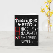 Leuke Naughty Me Naughty Never Kerstlijst 1 Kaart (Gele Bloem)