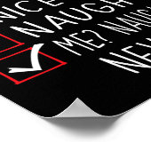 Leuke Naughty Me Naughty Never Kerstlijst 1 Poster (Hoek)