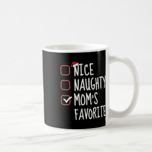 Leuke Naughty Mom's favoriete grappige kerstlijste Koffiemok