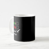 Leuke Naughty Native American Kerstman Pyjam Koffiemok (Voorkant links)