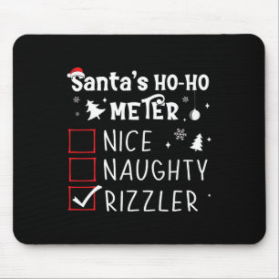 Leuke Naughty Rizzler Kerstlijst Xmas Rizz Sant Muismat