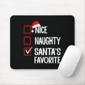 Leuke Naughty Santa's Favoriete Kerstman Muismat (Met muis)