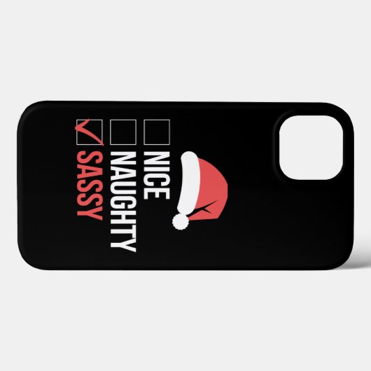 Leuke Naughty Sassy kerstlijst Case-Mate iPhone Case (Achterkant (horizontaal))