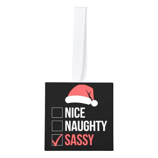 Leuke Naughty Sassy kerstlijst Decoratie (Voorkant)