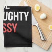 Leuke Naughty Sassy kerstlijst Theedoek (Quarter Fold)