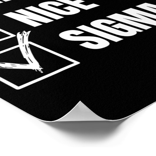 Leuke Naughty Sigma Grappige Kerstlijst Kerstsigma Poster (Hoek)