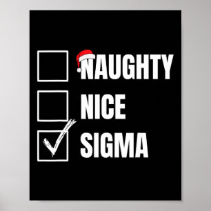 Leuke Naughty Sigma Grappige Kerstlijst Kerstsigma Poster