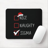 Leuke Naughty Sigma List Santa Claus Funny Sarcast Muismat (Met muis)
