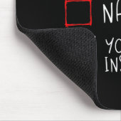Leuke Naughty Yoga Instructor Kerstman Lijst Muismat (Hoek)