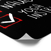 Leuke Naughty Yoga Instructor Kerstman Lijst Poster (Hoek)