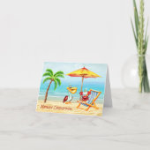 Leuke nautische kerstnota Kaart (Voorkant)