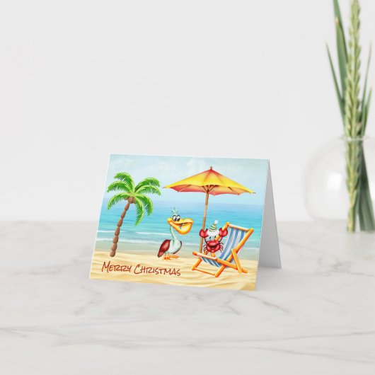 Leuke nautische kerstnota Kaart (Voorkant)