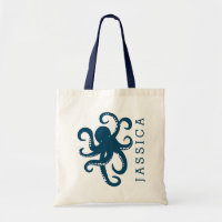 Leuke Navy Blue Octopus illustratie
