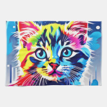 Leuke Neon Kitty Kunst