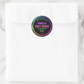 Leuke Neon Rainbow productlabels Ronde Sticker (Tas)