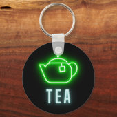 Leuke Neon Theepot Sleutelhanger (Voorkant)