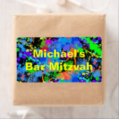 Leuke Neon Verfspatten Waterlabels Etiket (Insitu)