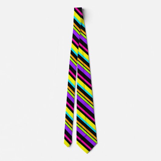 leuke neonstripe stropdas (Achterkant)