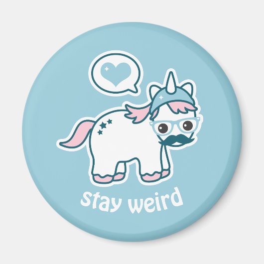 Leuke Nerd Eenhoorn Magneet (Voorkant)