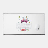 Leuke Nerd Paasdag Konijntje Grappig Konijn Graphi Bureaumat (Keyboard & Muis)