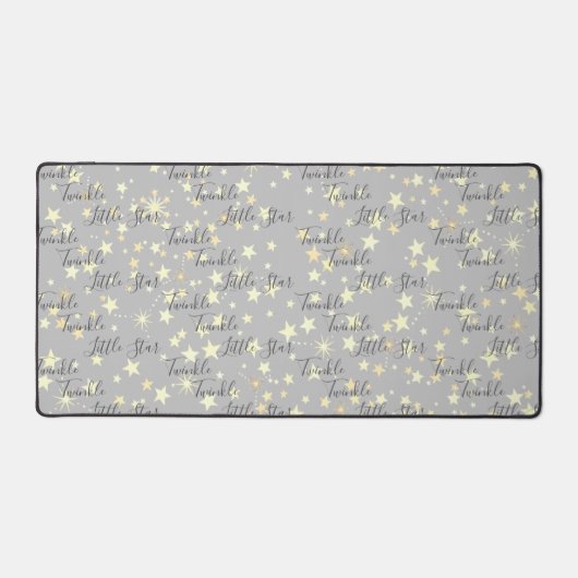 Leuke Neutral Twinkle Twinkle Little Star Gaming Bureaumat (Voorkant)