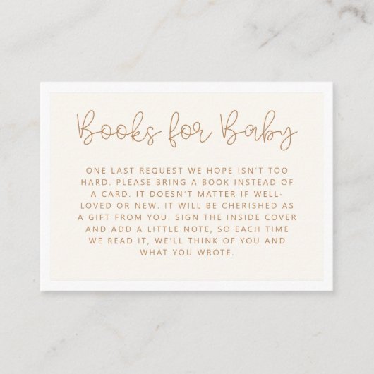 Leuke Neutrale Boeken voor Baby Informatiekaartje (Voorkant)