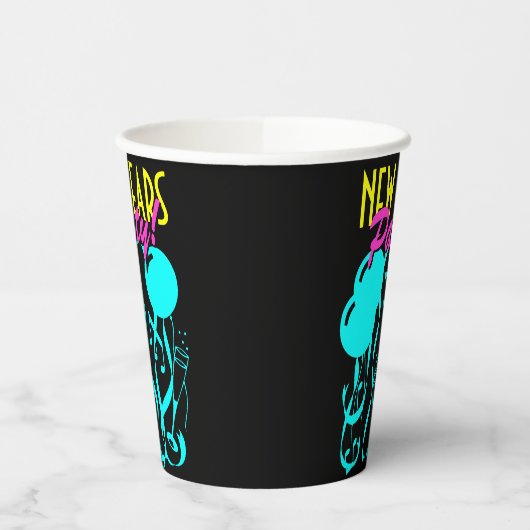 Leuke New Years Eve partij aangepaste papieren bek Papieren Bekers (Links)