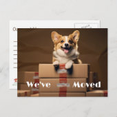 Leuke nieuwe adresherinnering, nieuw thuis Briefka Aankondigingskaart (Voorkant / Achterkant)