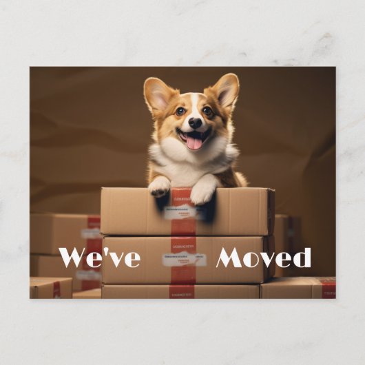 Leuke nieuwe adresherinnering, nieuw thuis Briefka Aankondigingskaart (Voorkant)