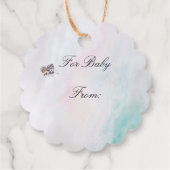 Leuke nieuwe baby meisje cadeau Label (Achterkant)