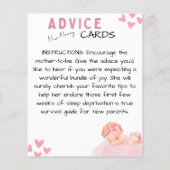 Leuke nieuwe mama advies Kaarten (Achterkant)