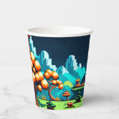 Leuke nieuwigheid computerspel verjaardagsfeestje papieren bekers (Voorkant)