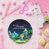 Leuke nieuwigheid computerspel verjaardagsfeestje papieren bordje (Feest)