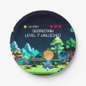 Leuke nieuwigheid computerspel verjaardagsfeestje papieren bordje (Voorkant)