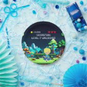 Leuke nieuwigheid computerspel verjaardagsfeestje papieren bordje (Feest)