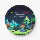 Leuke nieuwigheid computerspel verjaardagsfeestje papieren bordje (Voorkant)