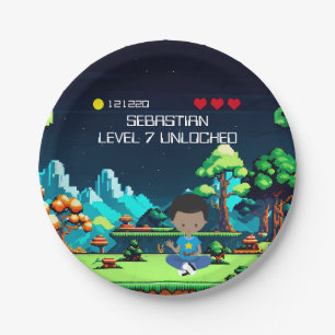 Leuke nieuwigheid computerspel verjaardagsfeestje papieren bordje