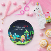 Leuke nieuwigheid computerspel verjaardagsfeestje papieren bordje (Feest)