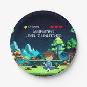 Leuke nieuwigheid computerspel verjaardagsfeestje papieren bordje (Voorkant)