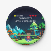 Leuke nieuwigheid computerspel verjaardagsfeestje papieren bordje (Voorkant)