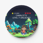 Leuke nieuwigheid computerspel verjaardagsfeestje papieren bordje (Voorkant)