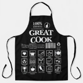 Leuke nieuwigheid Humor Beste Cook BBQ Keuken Teks Schort (Voorkant)
