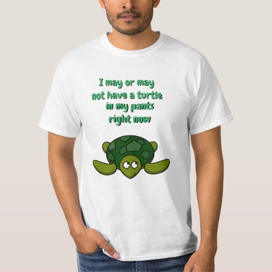 Leuke nieuwigheid Mode cadeau idee SCHILDPAD IN MI T-shirt (Voorkant)