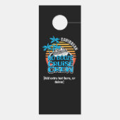 Leuke NO ALCOHOL BOOTTOCHT CREW Bachelor Party Deurhanger (Achterkant)