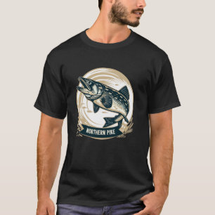 Leuke Noordelijke Snoek roofzuchtig Viskostuum T-shirt